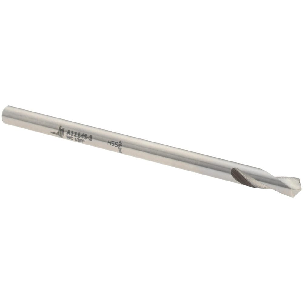 Spotting Drill: 3 mm Dia, 120 ° Point, 50 mm OAL, High Speed Steel