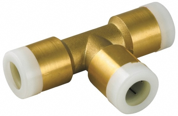 Push-To-Connect Tube to Tube Tube Fitting: 1 x 3/4 x 3/4" OD