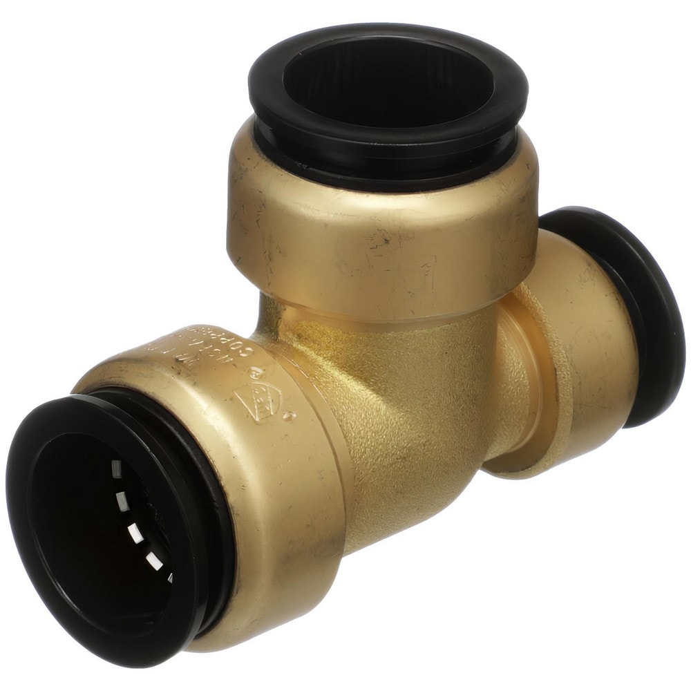 Push-To-Connect Tube to Tube Tube Fitting: 3/4 x 1/2 x 3/4" OD