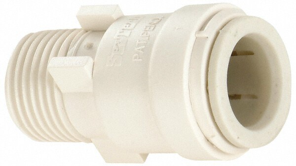 Push-To-Connect Tube Fitting: Connector, 1" Thread, 1" OD