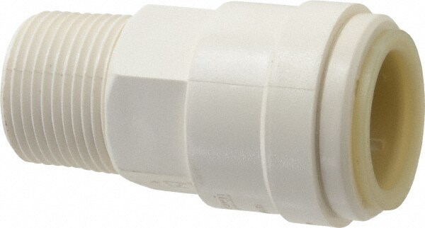 Push-To-Connect Tube Fitting: Connector, 3/4" Thread, 3/4" OD