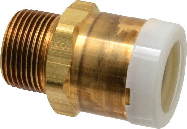 Push-To-Connect Tube to Male & Tube to Male NPT Tube Fitting: Male Connector, 1" Thread, 1" OD