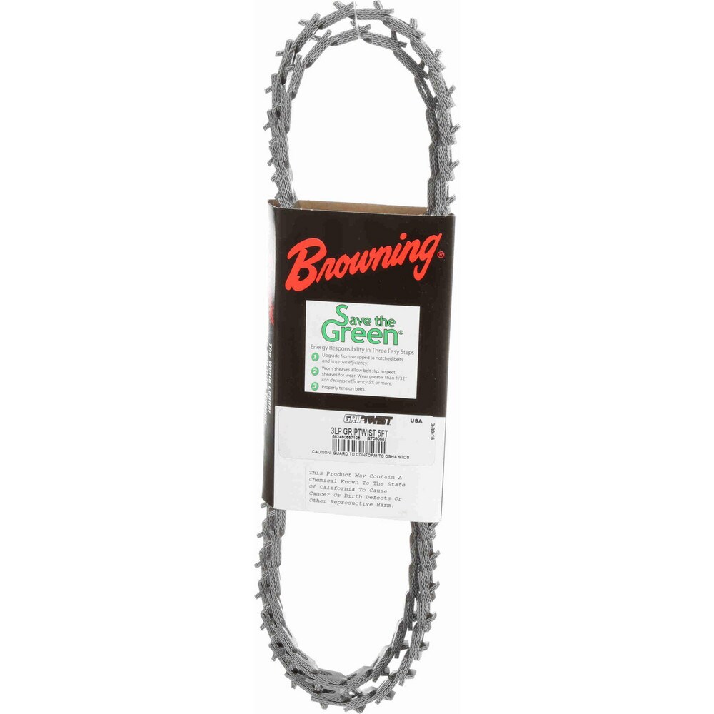 V-Belt: Section 3L, 60" Outside Length, 3/8" Belt Width