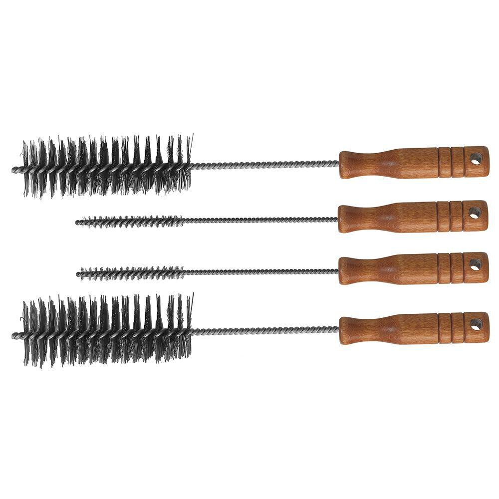 Scratch Brush Set: Steel, 1-9/16, 3/8 & 9/16" Trim Length