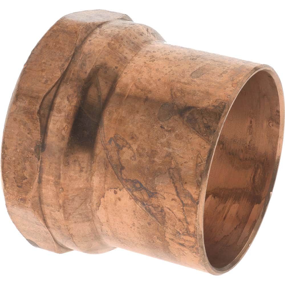 Mueller Industries W 01296 Wrot Copper Pipe Adapter: 2-1/2" Fitting, C x F, Solder Joint 