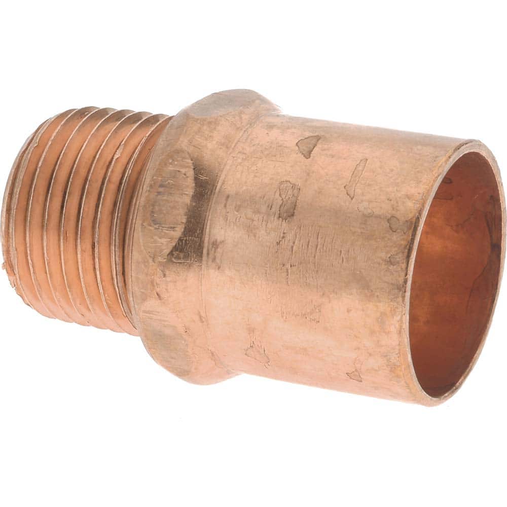 Male Copper Tube Fitting 1-1/2" Diameter x 2-1/2" Wrot Copper to Pipe Adapter