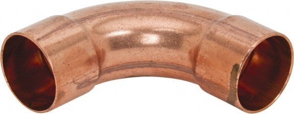 Mueller Industries W 02063 Wrot Copper Pipe 90 ° Long Radius Elbow: 1-1/2" Fitting, C x C, Solder Joint 