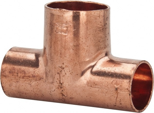 Mueller Industries 3 4 X 3 4 X 1 Wrot Copper Pipe Tee 36891497 Msc Industrial Supply