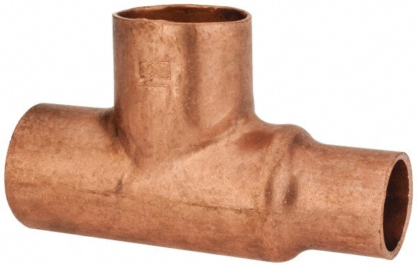 Mueller Industries 3 4 X 1 2 X 3 4 Wrot Copper Pipe Tee Msc Industrial Supply