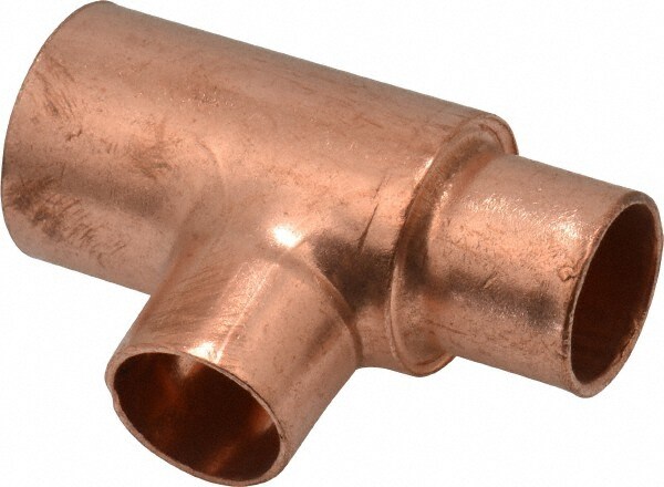 Mueller Industries 3 4 X 1 2 X 1 2 Wrot Copper Pipe Tee Msc Industrial Supply