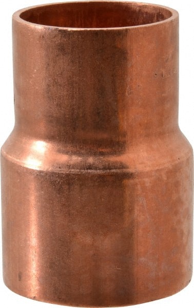 Mueller Industries W 01358 Wrot Copper Pipe Reducer: 2" x 1-1/2" Fitting, FTG x C, Solder Joint 