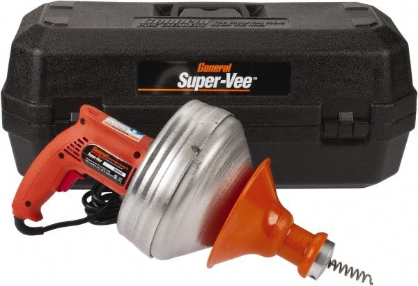 General Pipe Cleaners 100010-SV Super-Vee Drain Cleaning Machine - 120V