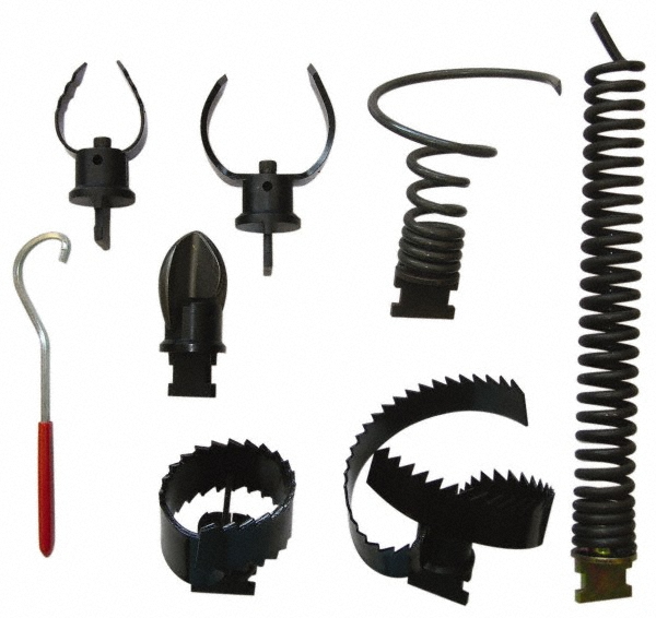 General Pipe Cleaners Drain Cleaning Machine 8 Piece Cutter Set MSC