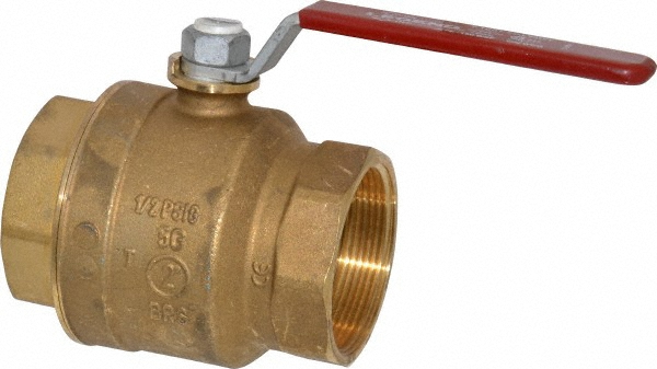 Standard Manual Ball Valve: 2" Pipe, Full Port - FNPT x FNPT