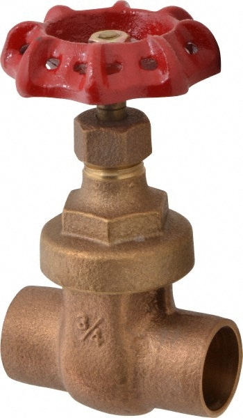 Legend Valve 104-664 Gate Valve: Non-Rising Stem, 3/4" Pipe, Soldered, Bronze Image