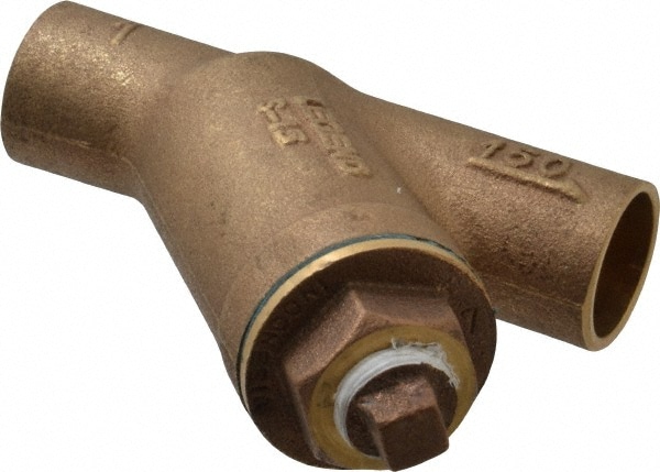 1" Pipe, Solder Ends, Bronze Y-Strainer