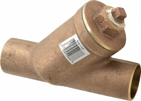 1-1/2" Pipe, Solder Ends, Bronze Y-Strainer