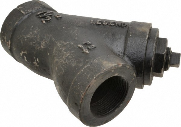 1-1/2" Pipe, FNPT Ends, Cast Iron Y-Strainer