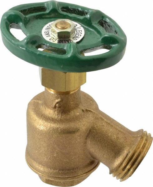 1/2" Pipe, 125 psi WOG Rating, Brass Bent Nose Garden Valve