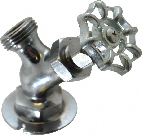 3/4" Pipe, Chrome Plated Brass Sillcock