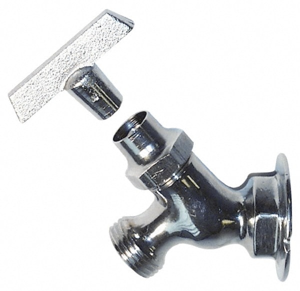 1/2" Pipe, Chrome Plated Brass Sillcock