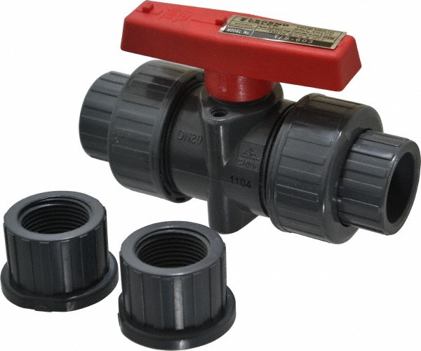 True Union Manual Ball Valve: 3/4" Pipe, Full Port - FNPT x Soldered