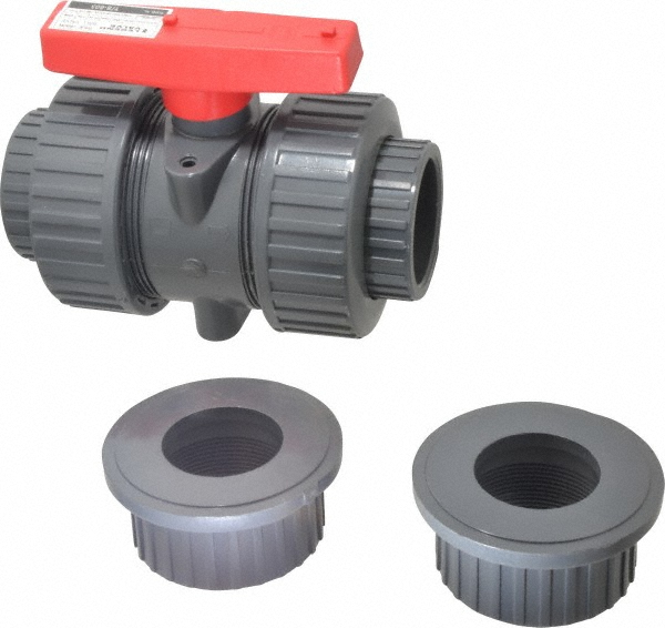 True Union Manual Ball Valve: 2" Pipe, Full Port - FNPT x Soldered