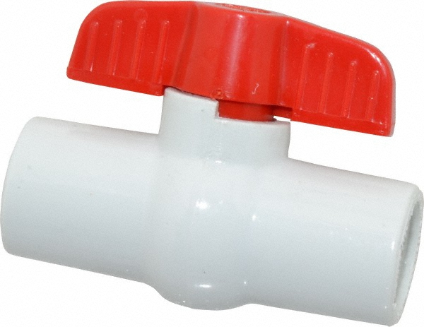 Miniature Manual Ball Valve: 1/2" Pipe, Full Port - FNPT x FNPT