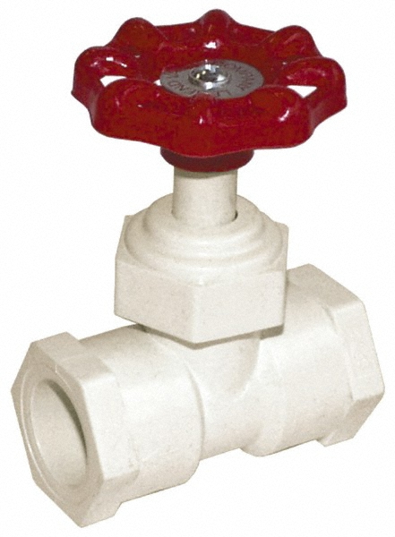 1/2" Pipe, 100 psi WOG Rating, CPVC, Stop Valve