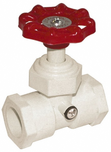 1/2" Pipe, 100 psi WOG Rating, CPVC Stop & Waste Valve