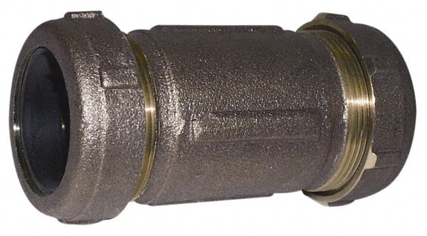 1-1/4 Pipe, 1-1/2 Copper Tube, Brass Compression Pipe Coupling