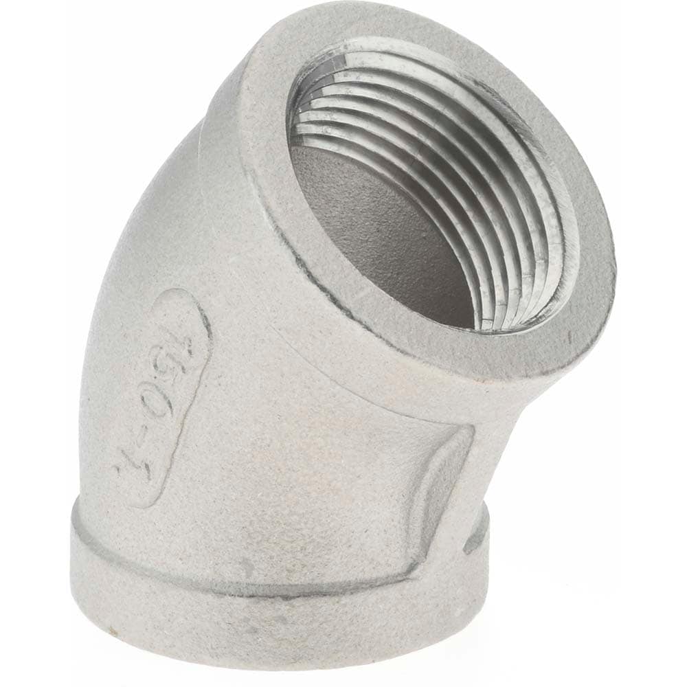 Merit Brass K402-16 Pipe 45 ° Elbow: 1" Fitting, 304 Stainless Steel Image