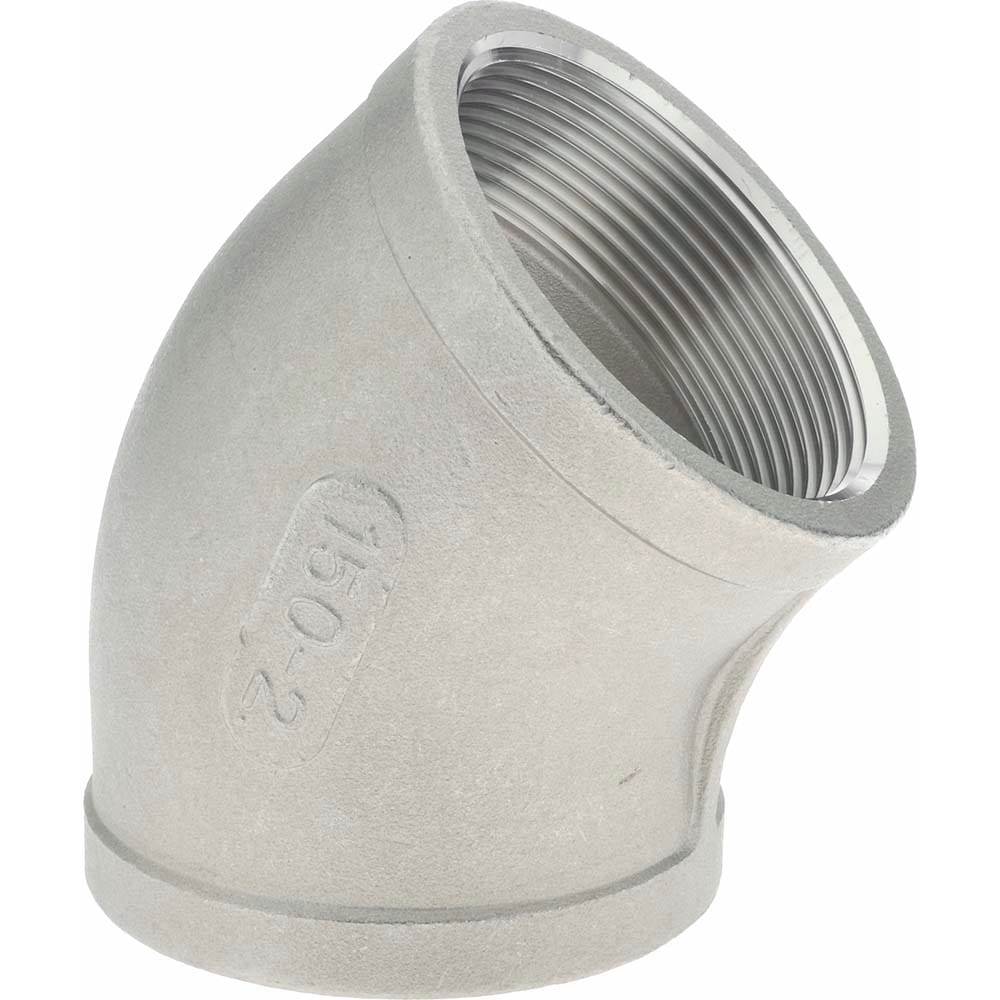 Merit Brass K402-32 Pipe 45 ° Elbow: 2" Fitting, 304 Stainless Steel Image