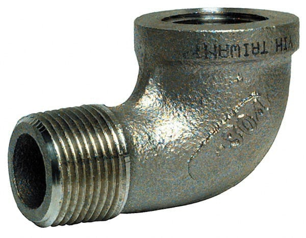Merit Brass K403-64 Pipe 90 ° Elbow: 4" Fitting, 304 Stainless Steel 
