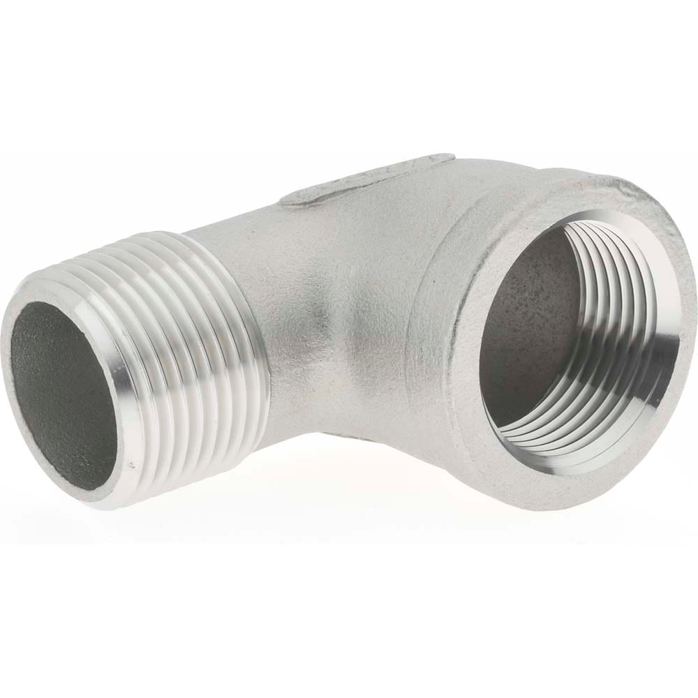 Merit Brass K403-16 Pipe 90 ° Street Elbow: 1" Fitting, 304 Stainless Steel Image