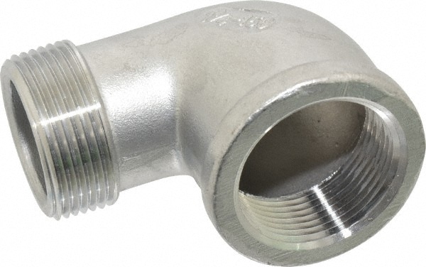 Merit Brass K403-20 Pipe 90 ° Street Elbow: 1-1/4" Fitting, 304 Stainless Steel Image