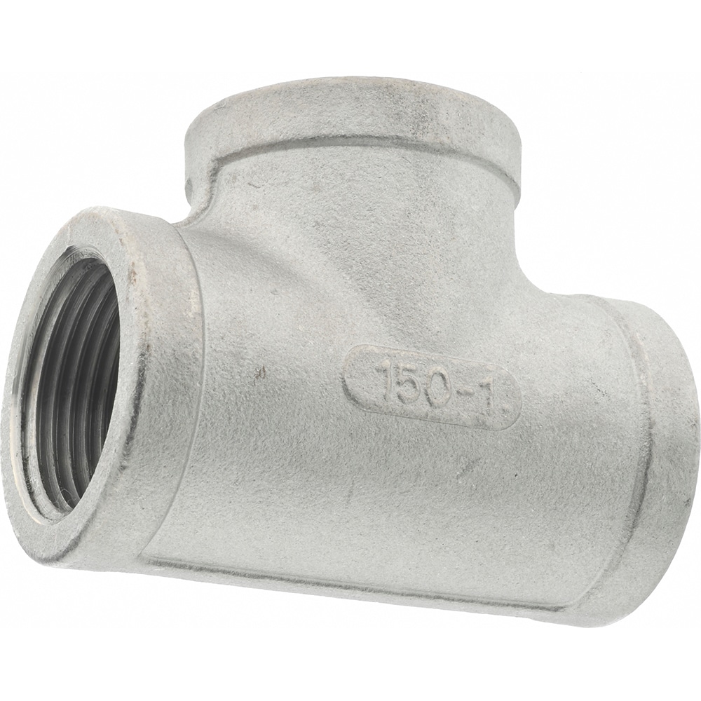 Merit Brass K406-16 Pipe Tee: 1" Fitting, 304 Stainless Steel Image