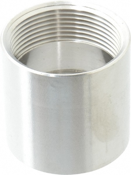 Merit Brass K411-24 Pipe Coupling: 1-1/2" Fitting, 304 Stainless Steel Image