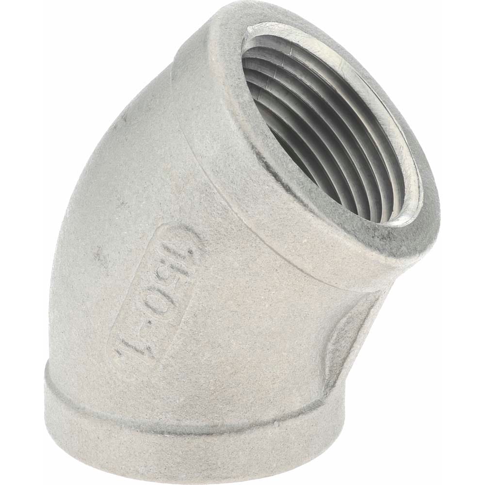 Merit Brass K602-16 Pipe 45 ° Elbow: 1" Fitting, 316 Stainless Steel Image