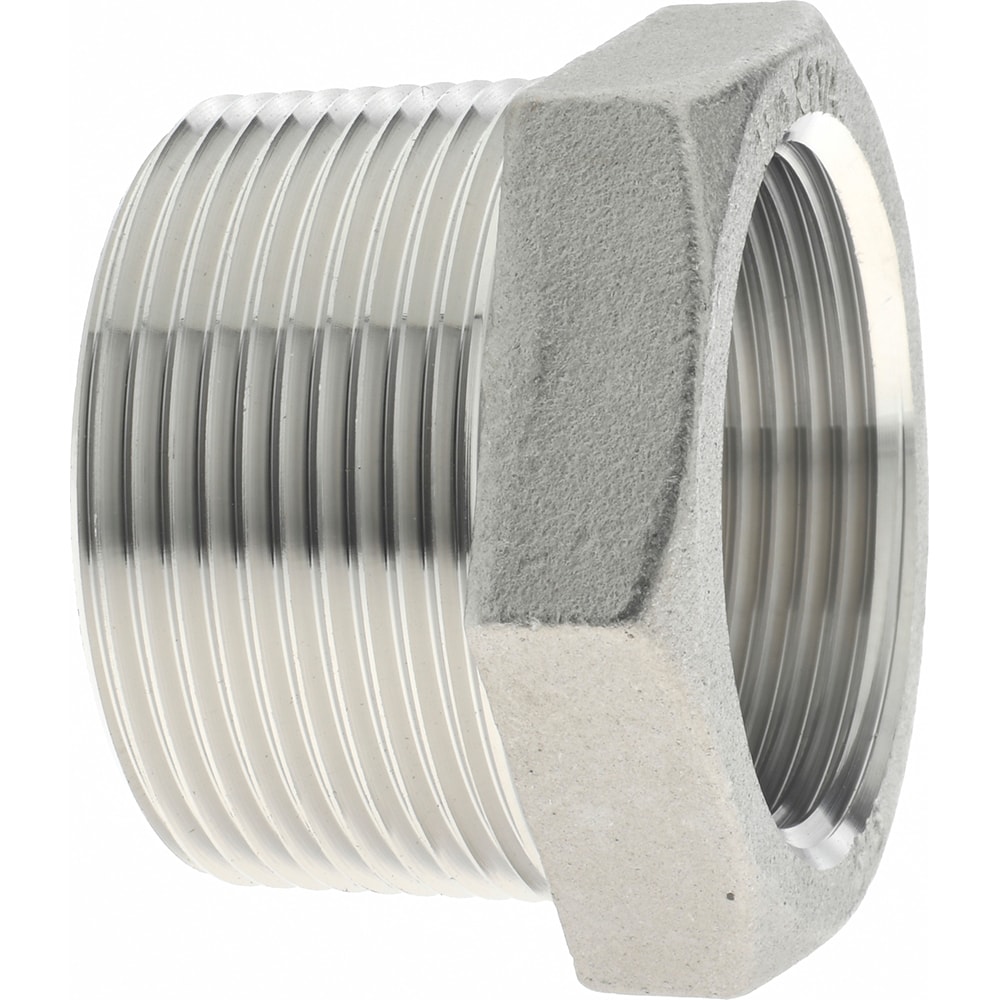 Merit Brass K614-2420 Pipe Bushing: 1-1/2 x 1-1/4" Fitting, 316 Stainless Steel Image