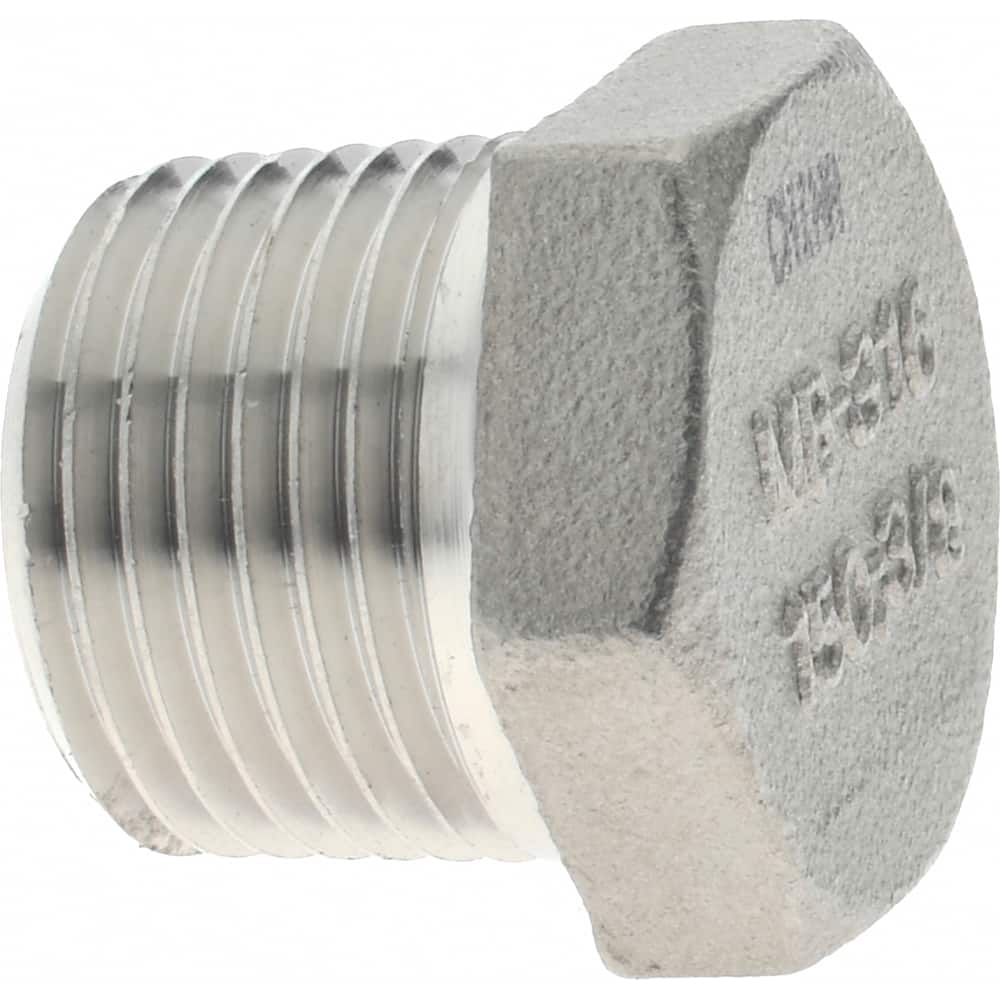 3/8 NPTF Short Hex Socket Pressure Plug With Thread Lock Blanking Patch 