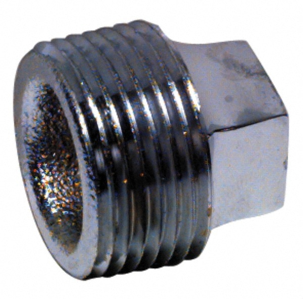 Merit Brass K617-32 Pipe Square Head Plug: 2" Fitting, 316 Stainless Steel Image