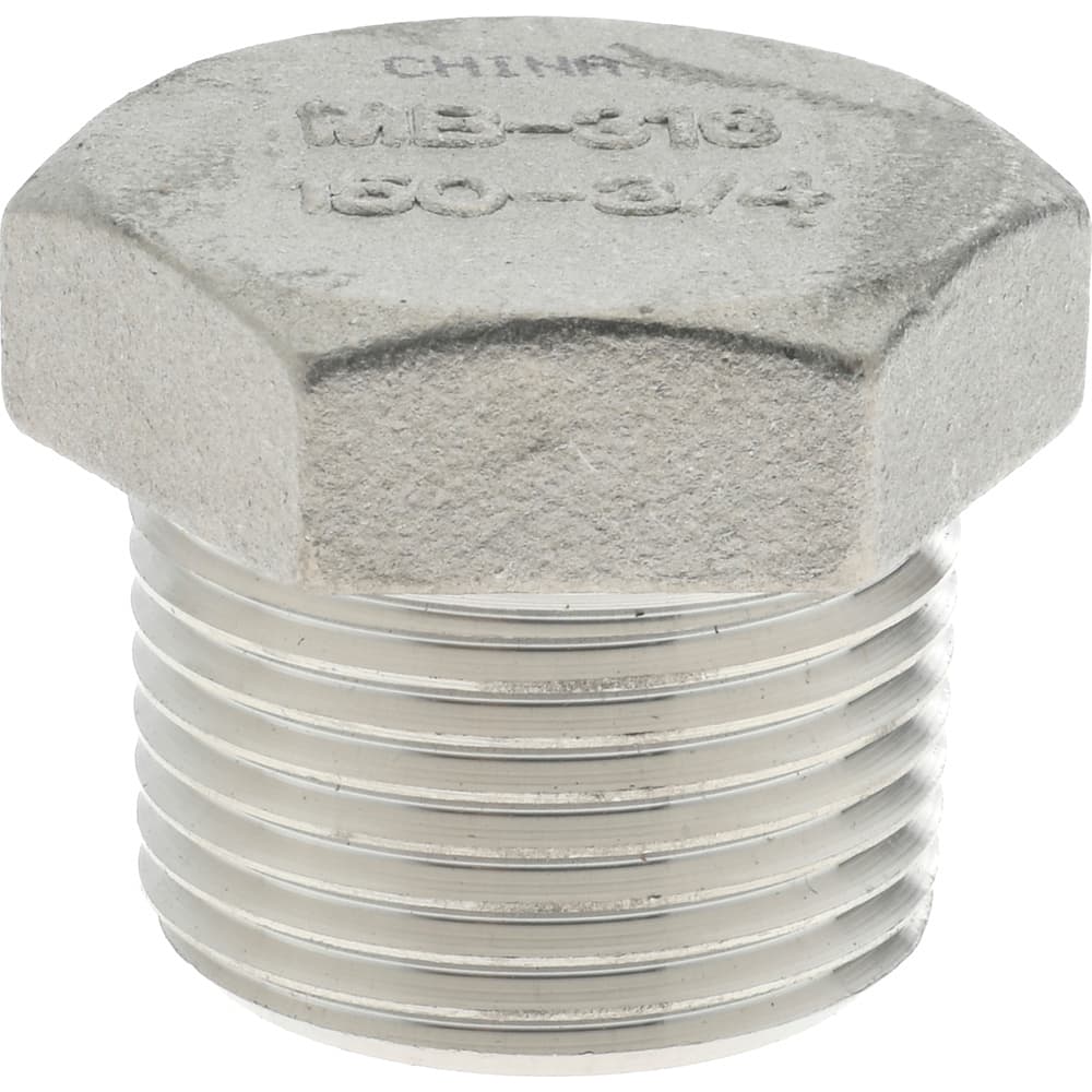 Stainless Steel 304 Fitting Hex Head Plug 2" Inch Class 150 Heavy Duty 