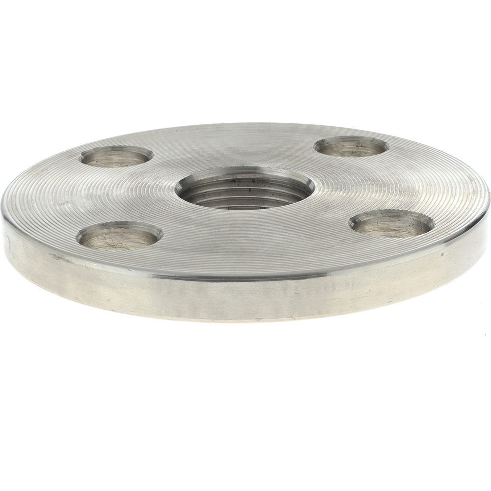 Merit Brass 1" Pipe, 41/4" OD, Stainless Steel, Threaded Pipe Flange