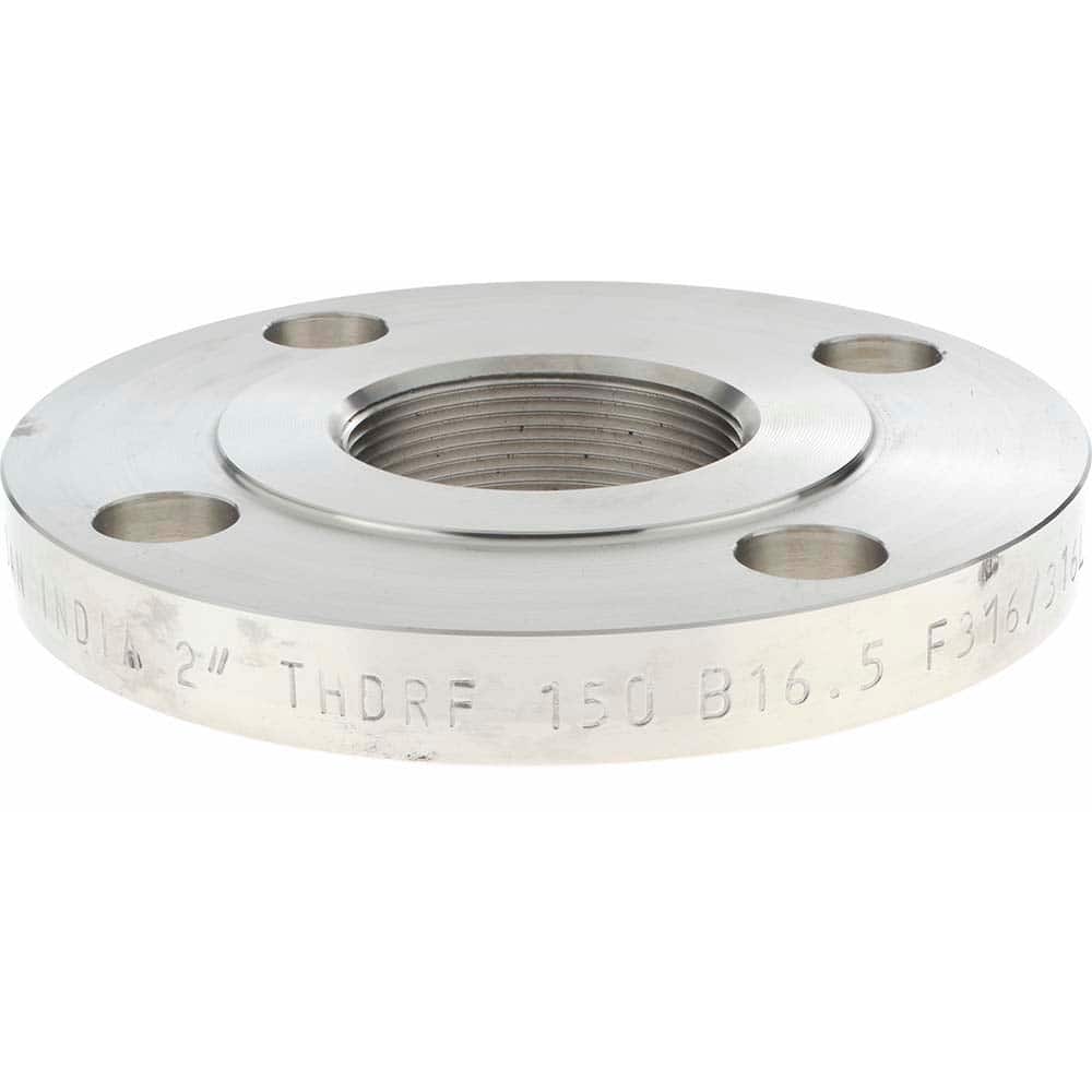 Merit Brass A635-32 2" Pipe, 6" OD, Stainless Steel, Threaded Pipe Flange 