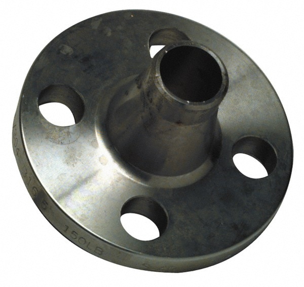 Merit Brass A45140L-08 1/2" Pipe, 3-1/2" OD, Stainless Steel, Weld Neck Pipe Flange Image