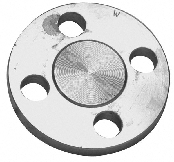 Merit Brass 435B-08 1/2" Pipe, 3-1/2" OD, Stainless Steel, Blind Pipe Flange Image