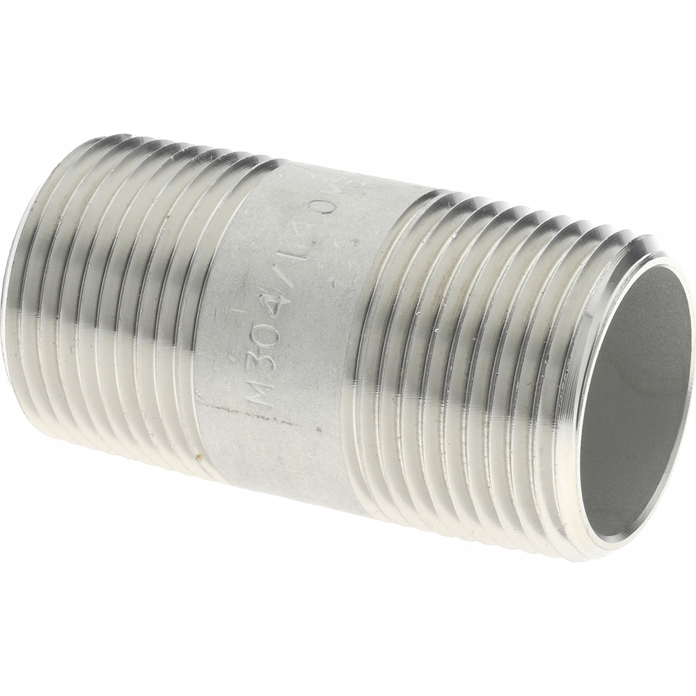 thumbnail image 2 of 3/4 Inch Schedule 160 Threaded Pipe Nipple, 4" Long, A106B Seamless Carbon Steel, USA Made 2 of 4
