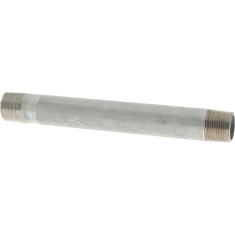 Merit Brass 4012-800 Stainless Steel Pipe Nipple: 3/4" Pipe, Grade 304 & 304L Image