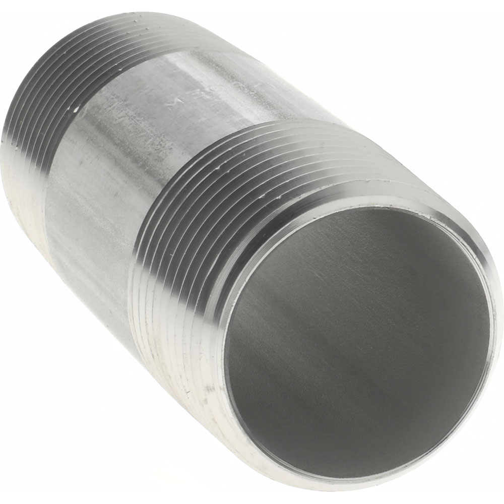 Merit Brass Stainless Steel Pipe Nipple 1" Pipe, Grade 304 & 304L